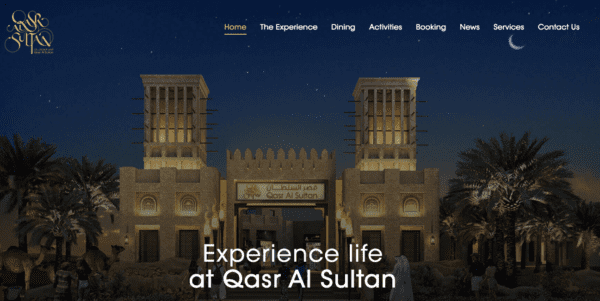 Beta Launch of Meraas Client Qasr Al Sultan Website