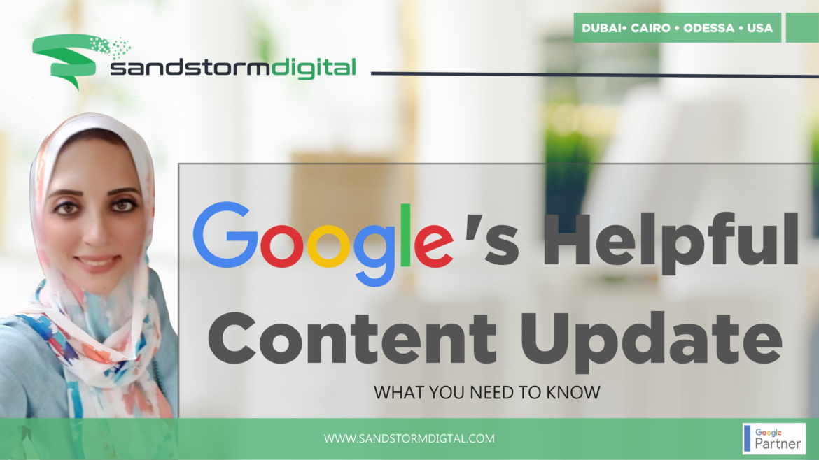 Author of Blog and title - Googles Helpful content update.