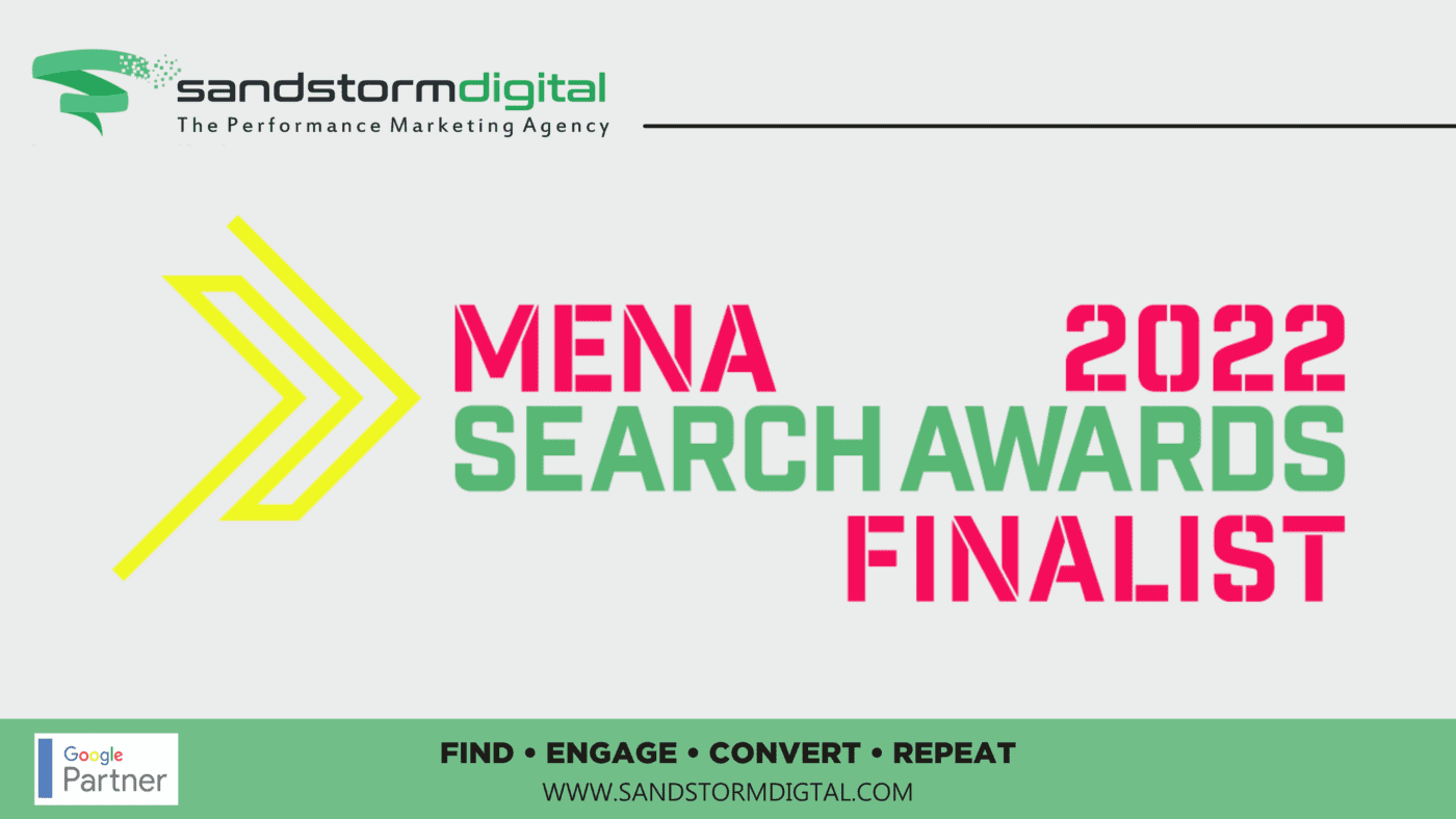 Sandstorm Digital Is Up For 3 Nominations At The 2022 MENA Search Awards