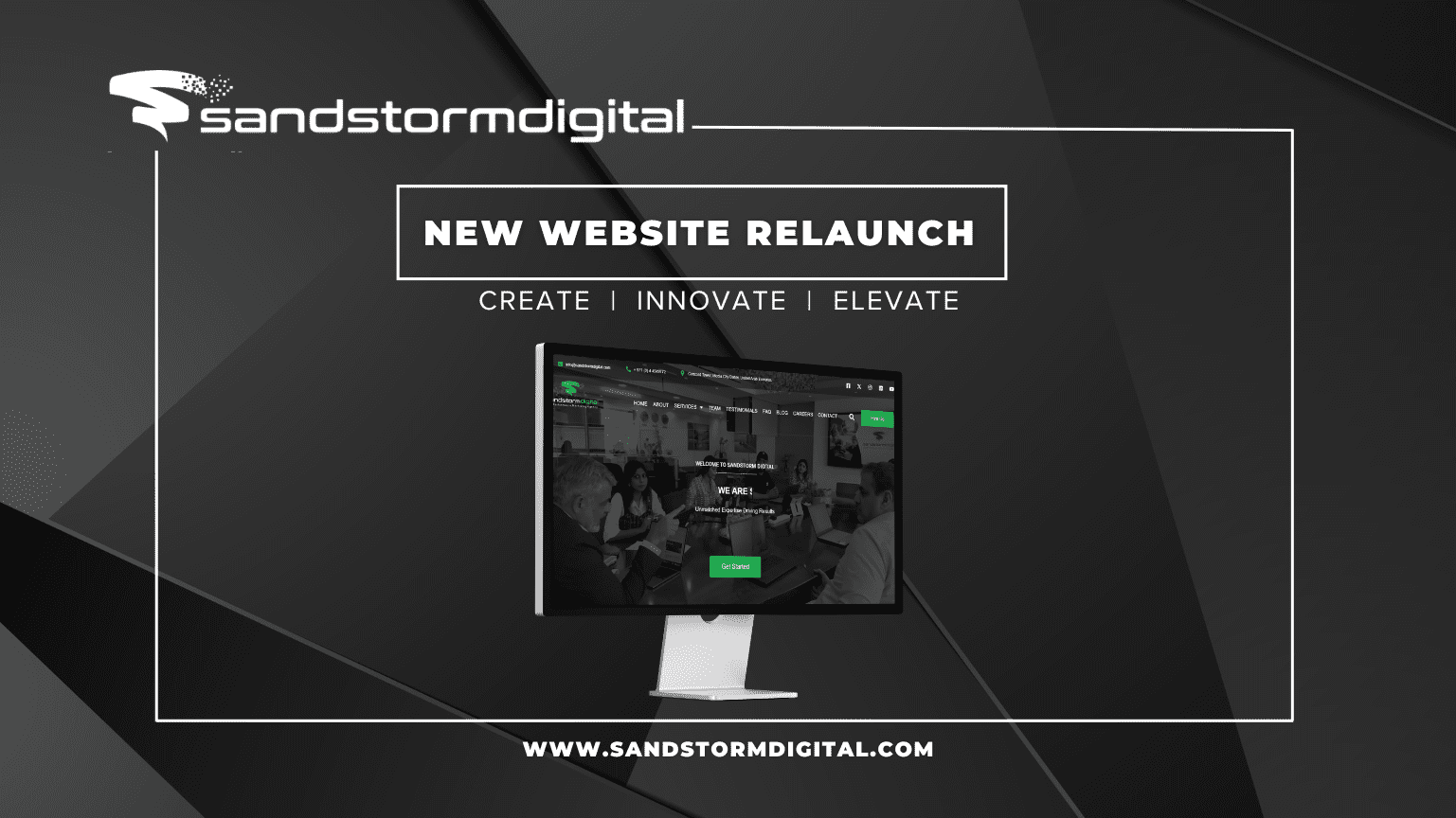 Relaunch of Sandstorm Digital Website: Showcasing Cutting-Edge Digital Marketing Solutions